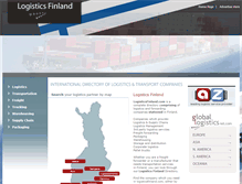 Tablet Screenshot of logisticsfinland.com